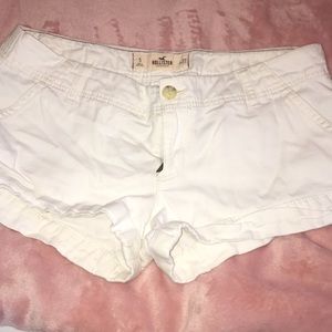Hollister white jean shorts!